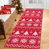 Washable Christmas Rugs for Living Room, Soft Non Slip Festival Decorative Carpet for Bedroom, Snowflake Print Home Decor Rugs for Dining Room - 3 of 4