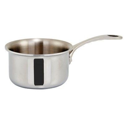 Winco Sauce Pan With Cover Helper Handle, Classic Sauce Pot with Lid,  Stainless Steel, 7.5-Quart