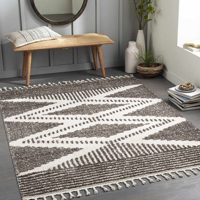 Hauteloom Rectangle Area Rug   Charcoal
