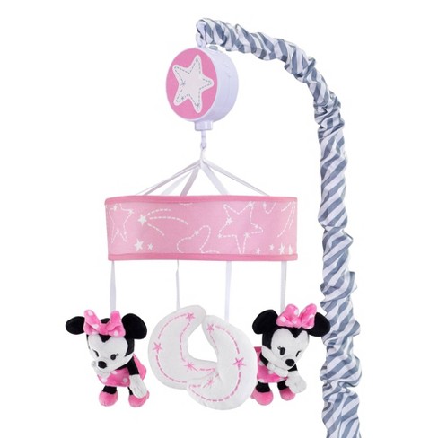 Baby Nursery Decor Disney Minnie Mouse Crib Musical Mobile Baby