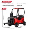 Remote-Control 12V Forklift Ride-On Truck w/ Lifting Fork, Pallet & Play Tent - Electric Car for Toddlers & Kids - 2 of 4