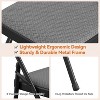 Metal Folding Chair with Cushion and Non-Slip Feet Pads, Linen Party Chairs, for Meeting Room, Dining Room - 4 of 4