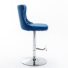 Ridstar Set of 2 Swivel Bar Stool with Adjustable Seat Height For Home Pub & Kitchen Islands-Blue - 2 of 4