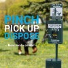 Flash Furniture Pet Waste Station-Pull Out Bag Dispenser-Sanitizer Bottle-Trash Can w/Lid-Green - 2 of 4