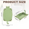 Unique Bargains Foldable Desk Organizing Key Coin Cat Design Jewelry Storage Tray 7.7" x 5.1" x 4" - 2 of 4