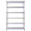 FONTOI 6 Tier Wire Shelving Unit, Adjustable Storage Racks with Wheels & Shelf Liners for Kitchen, Garage, Chrome, 48"*84"*20" - 2 of 4
