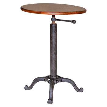Gracie Adjustable Vintage Table Brown - Carolina Chair & Table