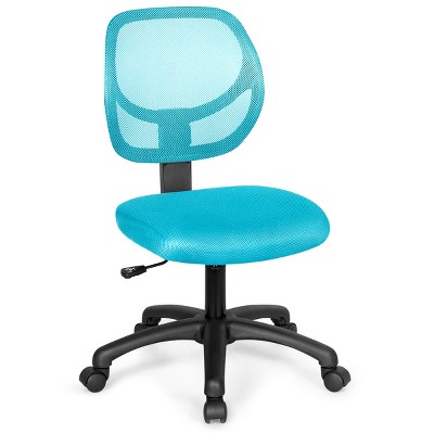 Armless Small Home Office Desk Chair, Ergonomic Low Back Computer