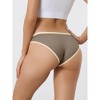 Allegra K Women's Cotton Low Waist Stretch Soft Comfortable High Cut Underwear Multicolored - 2 of 4