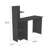 NicBex 47.2 Inch Home Office Desk with  4 Shelves for Study Room,Bedroom and Office - 3 of 4