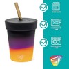 Silipint: Silicone Kids 8oz Straw Tumblers, 2 Pack, Sun Storm - 2 of 4