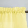 Kate Aurora Living Double Layered Sheer Rod Pocket Ascot Window Valances - 3 of 4