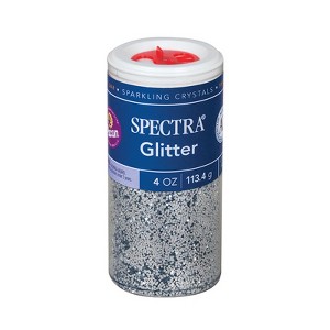 Spectra Glitter, Silver, 4 oz., 1 Jar (Pack of 6) - 1 of 1