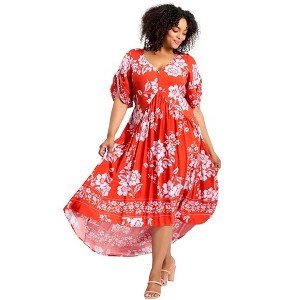 Avenue Women's Plus Size Val Dress - 1 of 4