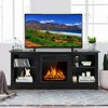 Costway 58'' 2-Tier Fireplace TV Stand W/18'' 1500W Electric Fireplace 65'' - image 3 of 4