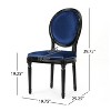 GDFStudio Karter French Country Upholstered Dining Chairs (Set of 2) - 3 of 4