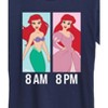 Women's - Disney Princess - Ariel Day and Night Outfit Short Sleeve Graphic T-Shirt - 2 of 4