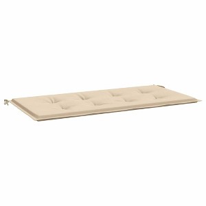 vidaXL Outdoor Garden Bench Cushion 47.2"x19.7"x1.2" - Comfortable & Durable 100% Polyester Oxford Fabric - Beige Bench Pad - 1 of 4