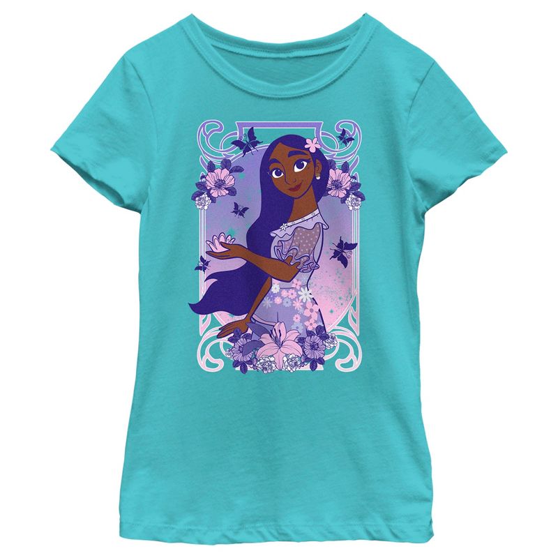 Girl's Encanto Isabela Pretty in Purple T-Shirt, 1 of 5