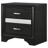 Vynxaria 2-Drawer Nightstand with Hidden Felt-Lined Jewelry Tray - Full Extension Glides, Transitional Style - 4 of 4