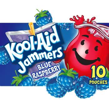 Kool-Aid Jammers Blue Raspberry Juice Drinks - 10pk/6 fl oz Pouches