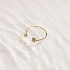 EVRY JEWELS WATERPROOF Gold or Silver Plated Stainless Steel Two of a Kind Ring - 4 of 4