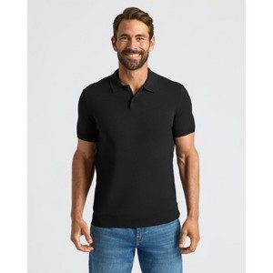 Men's All Black Active Crew Neck 6-Pack - True Classic - 1 of 4