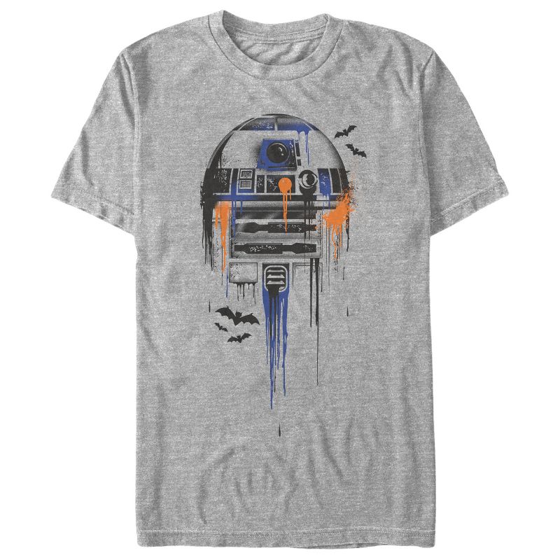 Men's Star Wars Halloween R2-D2 Bats T-Shirt, 1 of 5