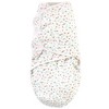 Hudson Baby Infant Girl Quilted Cotton Swaddle Wrap 3pk, Girl Forest, 0-3 Months - 4 of 4