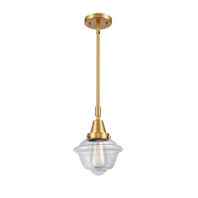 Oxford - 1 Light Stem Hung Mini Pendant In Traditional Style-9.13 Inches Tall and 7.5 Inches Wide
