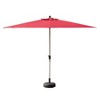 Okak Rectangle Beach Umbrella with Crank Lift and Tilt Function, Outdoor Umbrella with Fading-Resist Cover, Sun Umbrella for Yard - 2 of 4