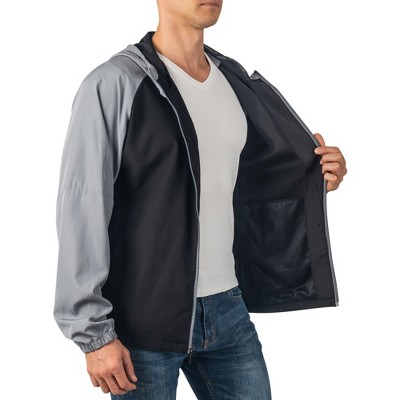 Alpine Swiss Cory Mens Light Windbreaker Jacket Water-Resistant Packable Hooded Softshell Coat Ideal for Travel Layering Everyday Outdoor Activities — фото 6