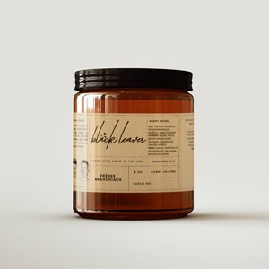 Black Leaves Candle - Freres Branchiaux - 1 of 3
