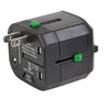 Monoprice Universal Travel Adapter - Black, For Nema 1-15 (us), Cee 7/ ...