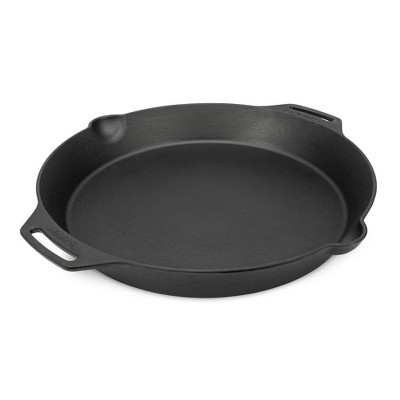 Petromax Cast Iron Fire Skillet for Kitchen or Camping, Pre-Seasoned Cookware for Campfire or Home Oven and Stove, Conducts Heat Evenly, Side Handles