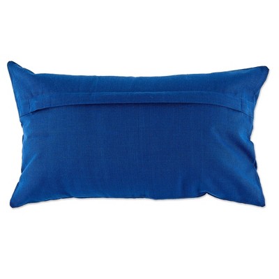 Navy and Off-White Cotton Gingham Pillow Covers Set of 4
