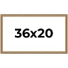 PosterPalooza | 36x20 Wood Antique Frame with UV Acrylic, 4 Finishes: Bronze, Gold, Silver, and Black - 2 of 4