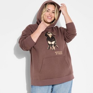 Women's Oversized Hooded Pullover Sweatshirt - Wild Fable™ - 1 of 3