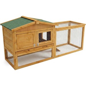 Wooden Expandable Rabbit Hutch for Indoor/Outdoor - Weatherproof with ...