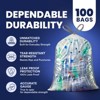 Plasticplace 32-33 Gallon Drawstring Trash Bags, Clear (100 Count) - 4 of 4