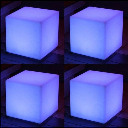 Waterproof LED Puck Light Remote Controlled Coaster Multi-color Cub Light  Used for Swimming Pool Lighting and Center Pieces