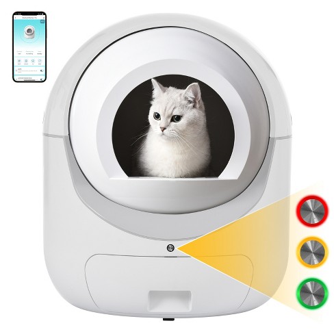 Smart Self cleaning Litter Box Upgraded Hmi System For Multiple