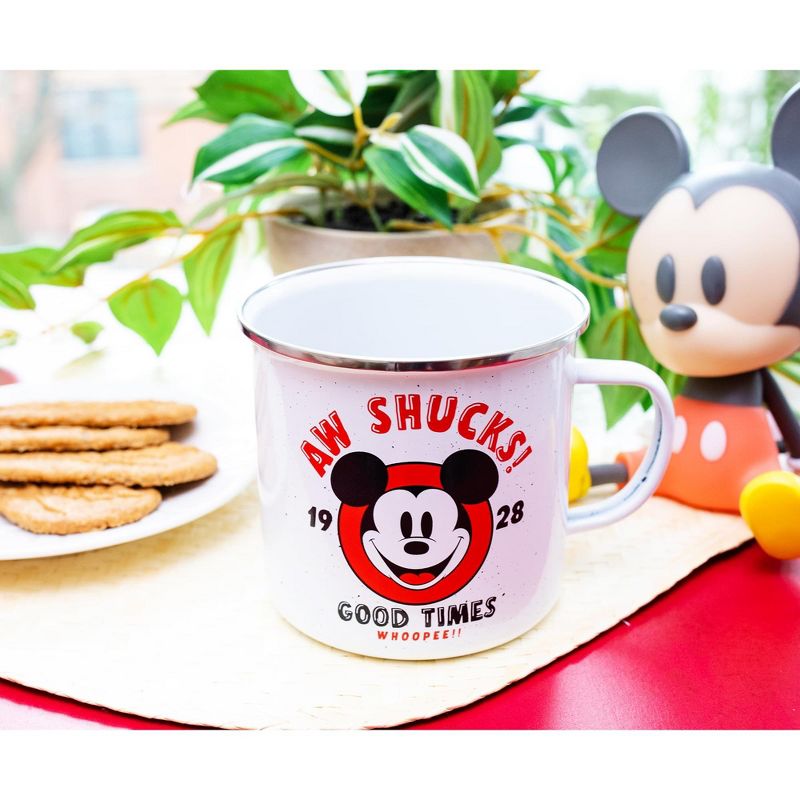 Silver Buffalo Disney Mickey Mouse "Aw Shucks" Ceramic Camper Mug | Holds 20 Ounces, 5 of 7