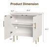 Fluted Accent Cabinet with Storage, 2 Doors & Adjustable Shelf - 2 of 4
