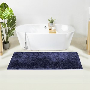 Haven Collection Bathroom Rug 100% Polyester Tufted Bath Mat, Non-Slip TP Rubber Backing, Machine Washable Bath Rug - 1 of 2