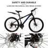Topteng 26" Mountain Bike for Teenagers: Disc Brake, Thumb Shifter, Red - 3 of 4