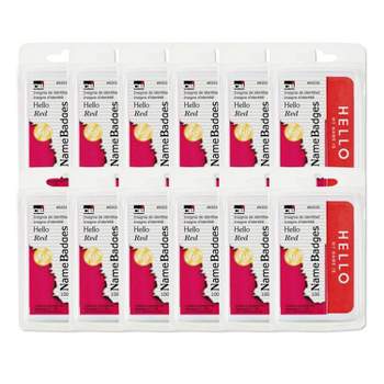 Seiko Name Badges - Red 2-1/8 X2-3/4 (160/Roll 1 Roll Box)