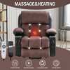 Faux Leather Power Lift Lounge Chair with Heat and Vibration Massage for Elderly with USB Port and Remote Control - 2 of 4