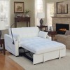 YONWAY Convertible Loveseat Sofa 3-in-1 Reclining Sleeper, Pull-out Couch Bed with USB Ports and Pillows for Living Room Office - 2 of 4