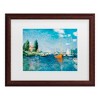 Trademark Fine Art-Claude Monet 'Red Boats at Argenteuil' Multi Panel Art Set Large 3 Piece - 2 of 3